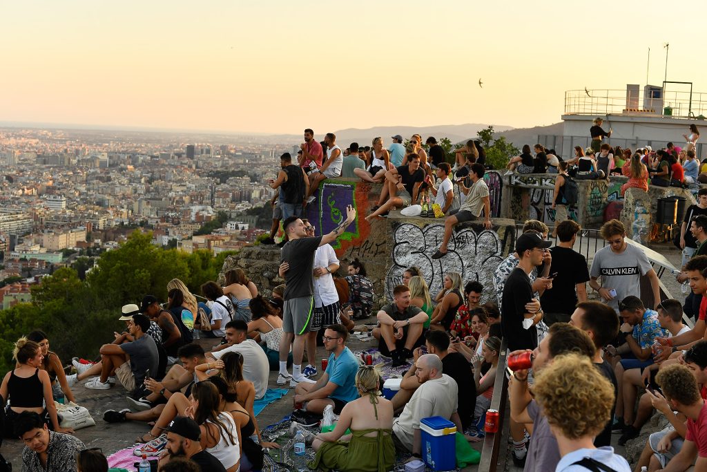 Barcelona's sunset skyline 2022