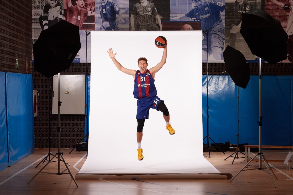 Rokas Jokubaitis Media day Euroleague, FC Barcelona 2023.