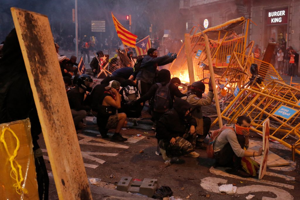 Catalonia Independence demonstration, Barcelona, 2019.